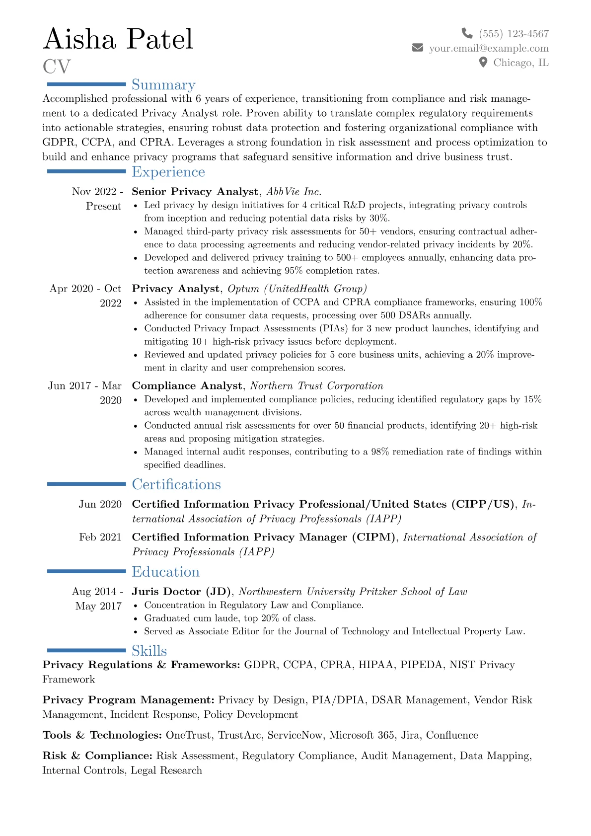 Career changer version - Page 1
