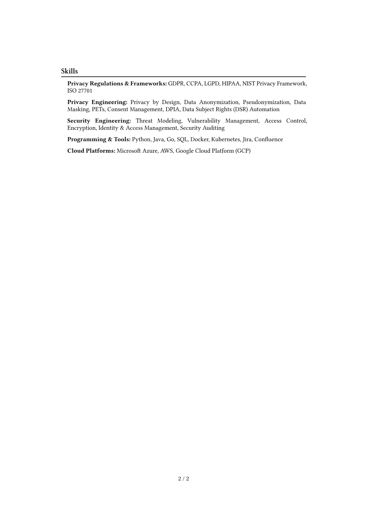Career changer version - Page 2