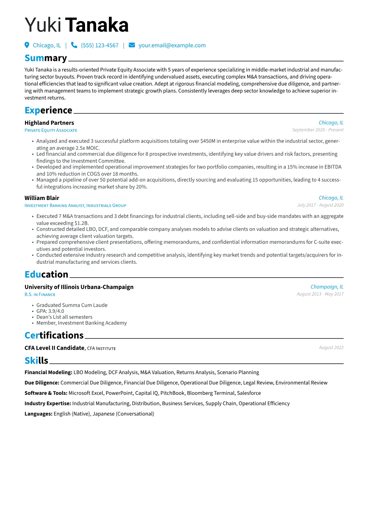 Financial Modeling version - Page 1