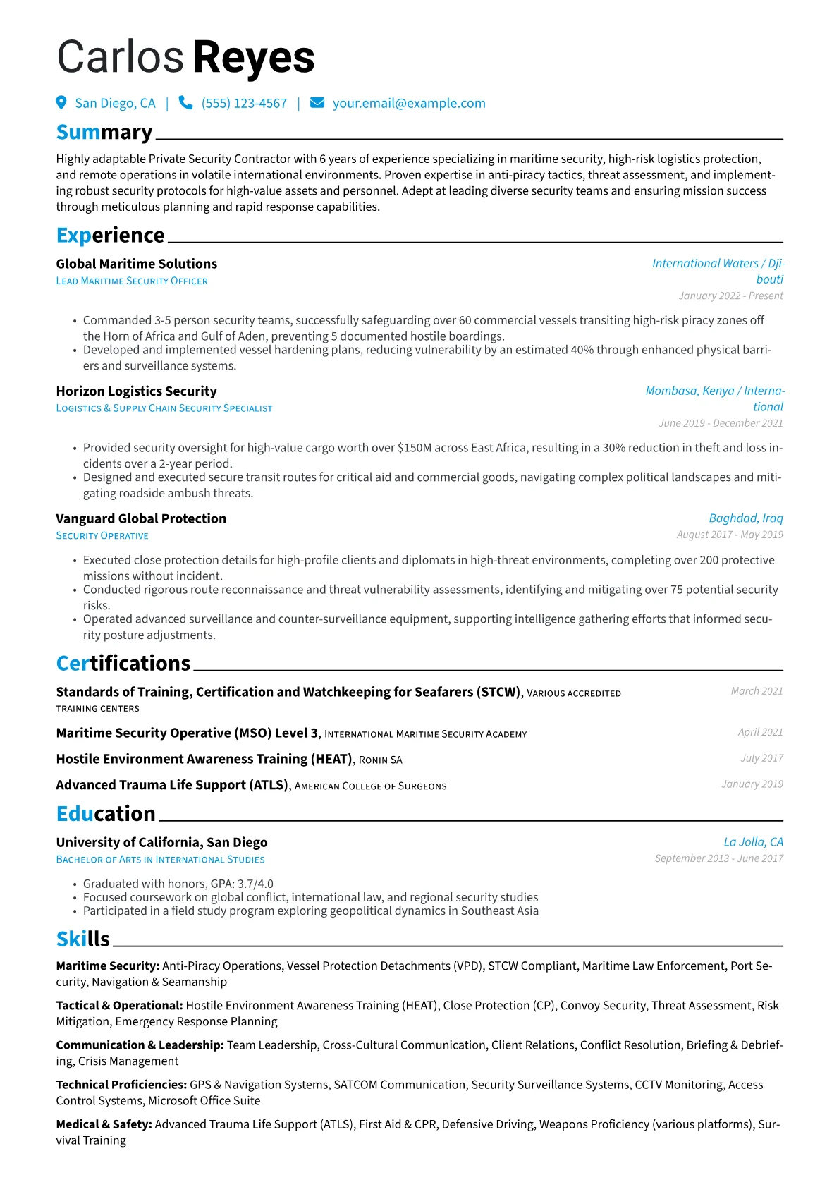 Maritime Security version - Page 1
