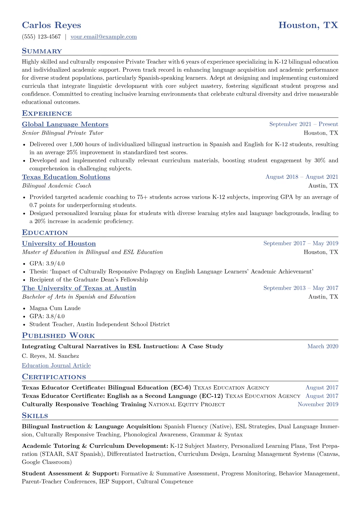 Bilingual Education Focus version - Page 1