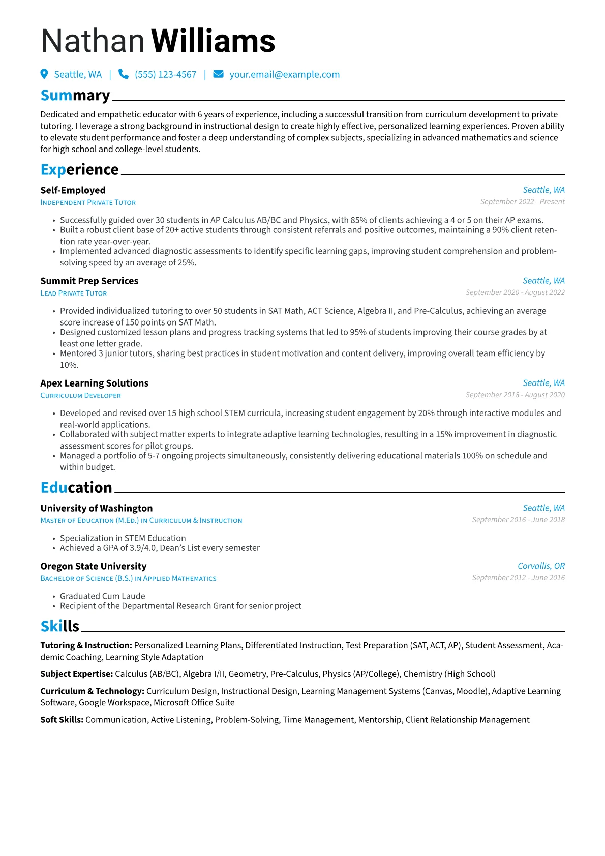 Career changer version - Page 1