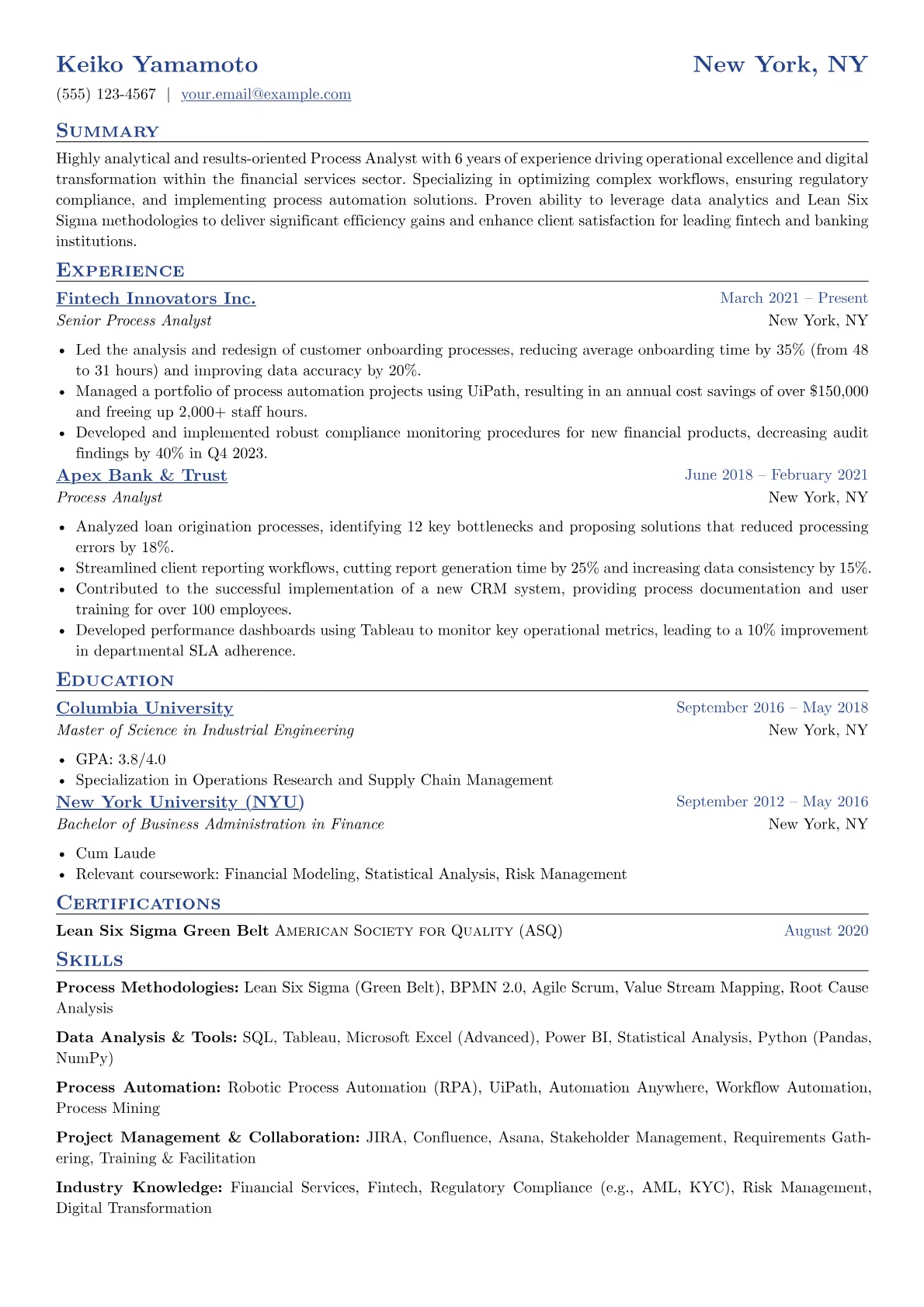 Financial Services version - Page 1