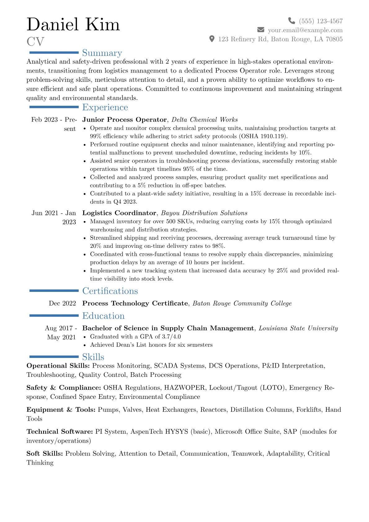 Career changer version - Page 1