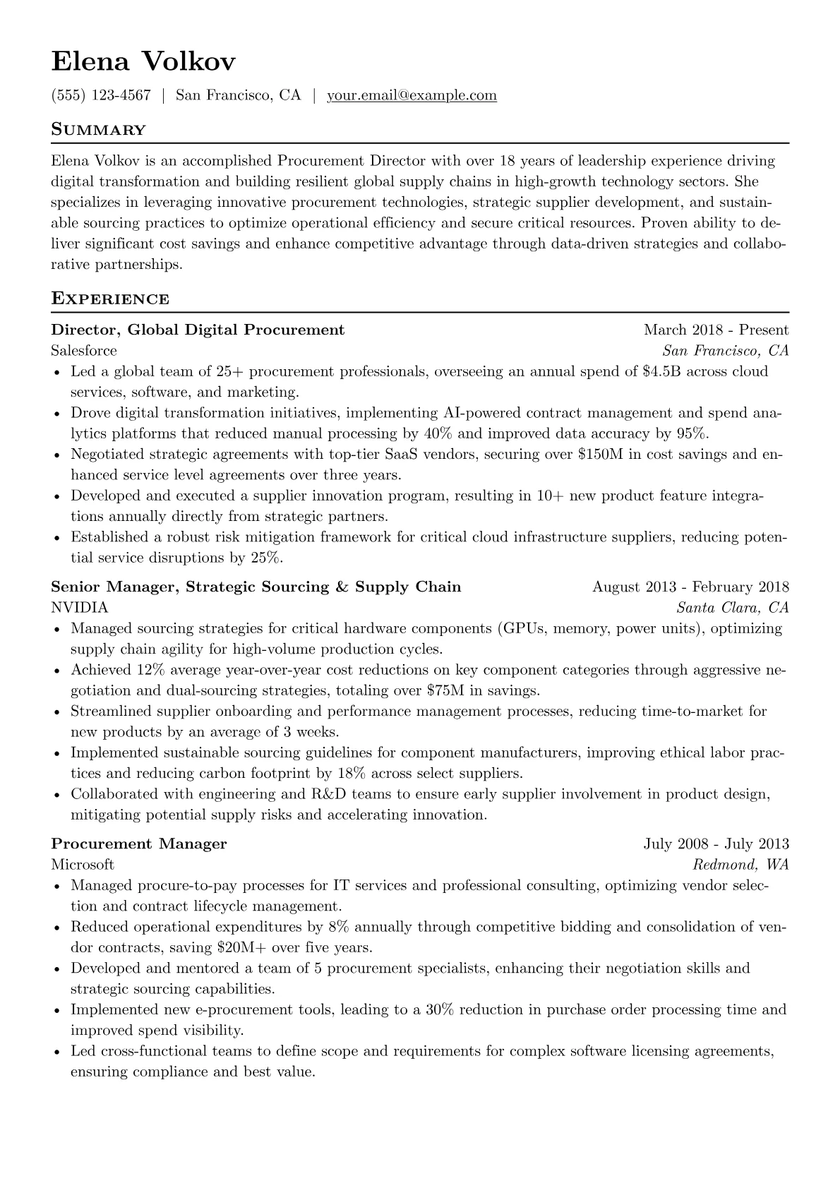 Procurement Director version - Page 1