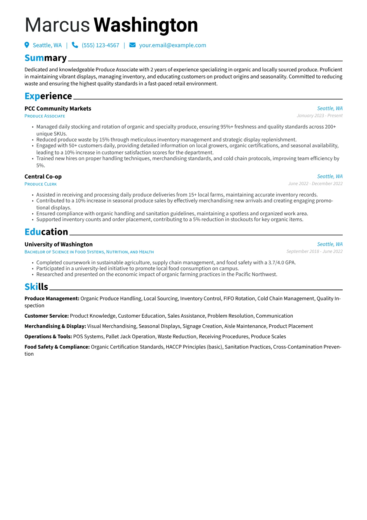 Produce Associate version - Page 1
