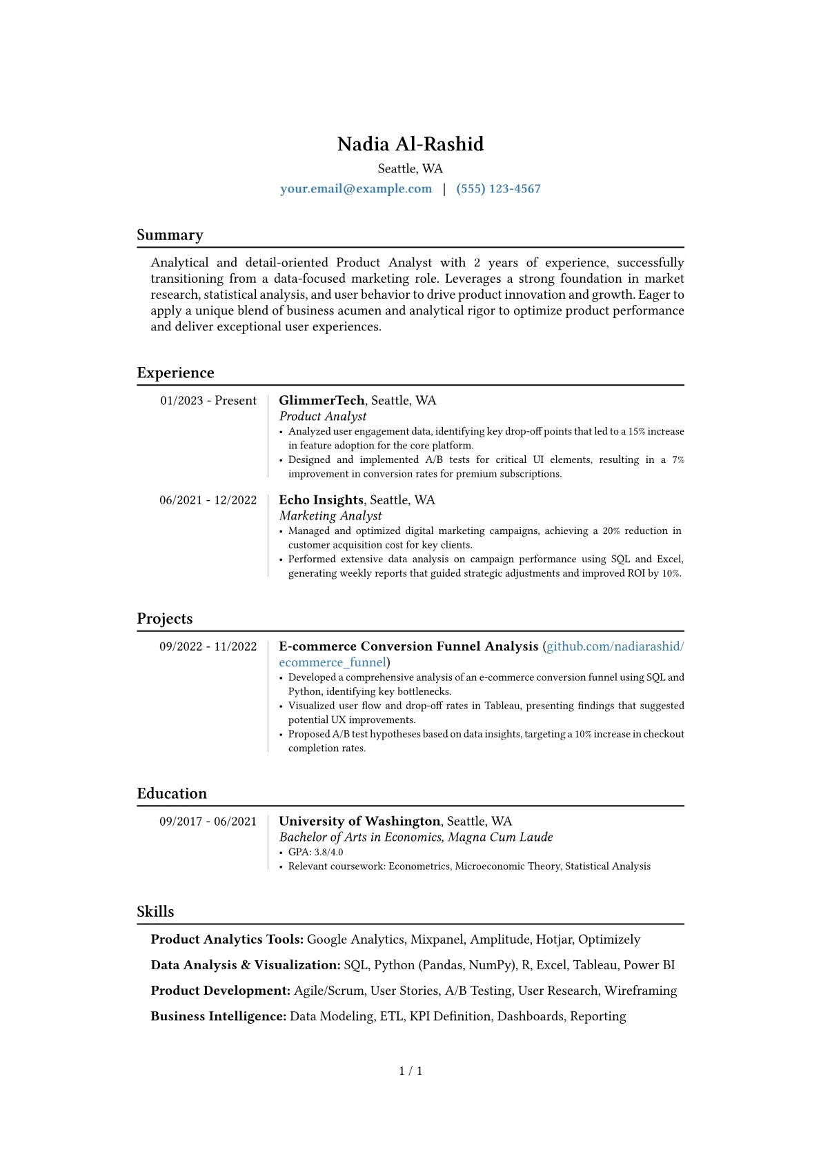 Career changer version - Page 1
