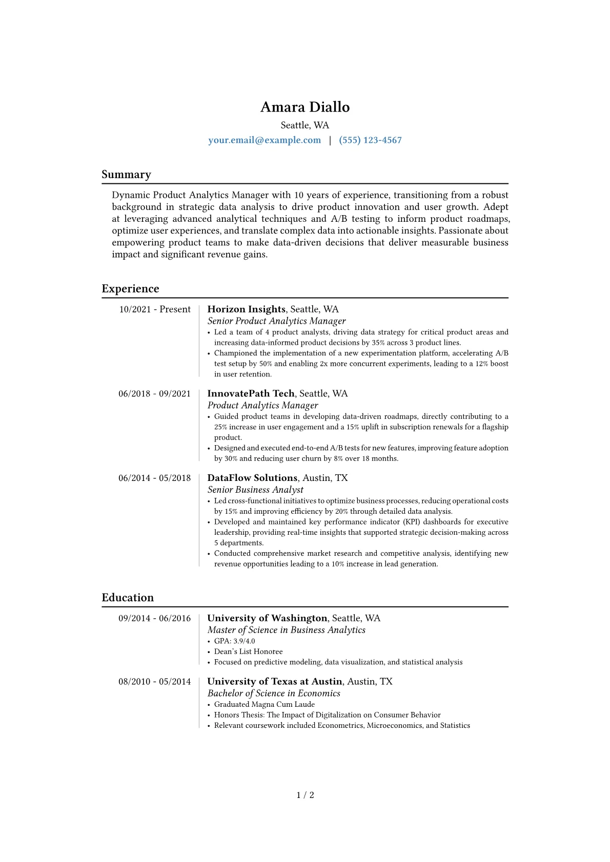 Career changer version - Page 1