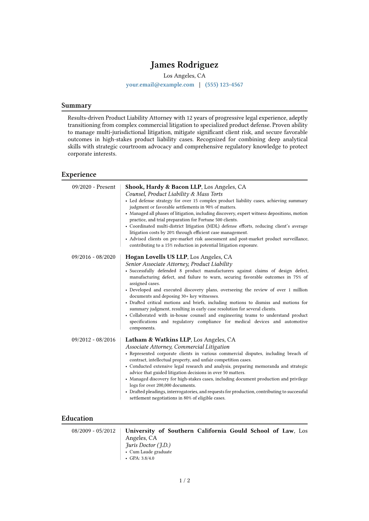 Career changer version - Page 1