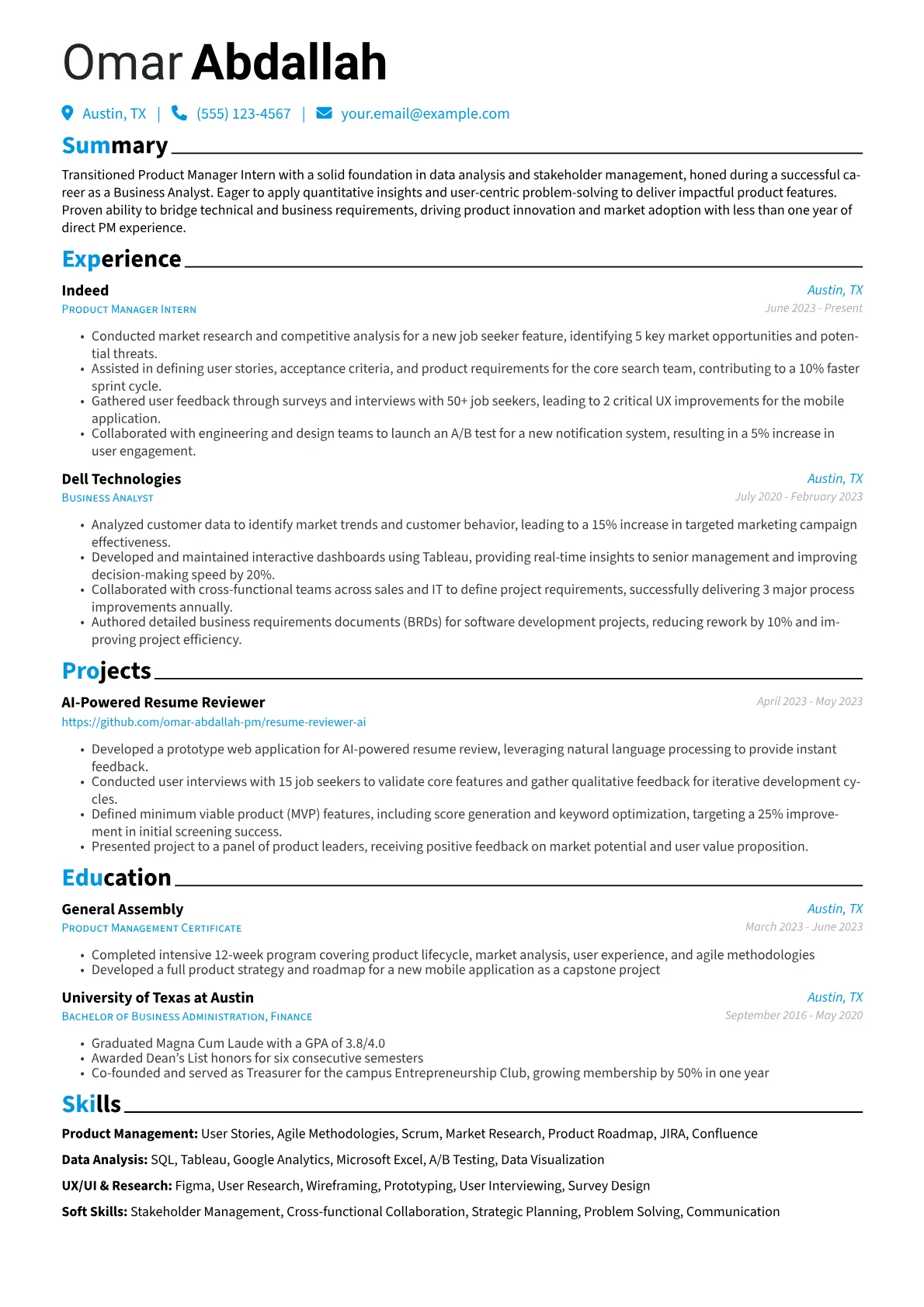 Career changer version - Page 1