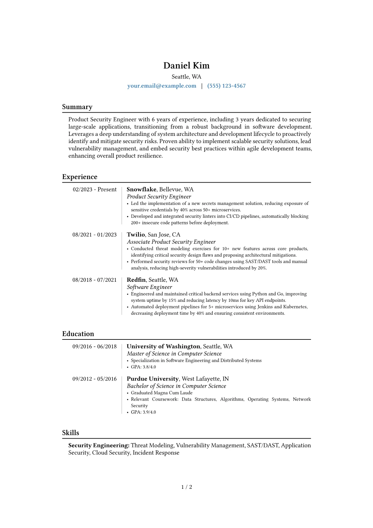 Career changer version - Page 1