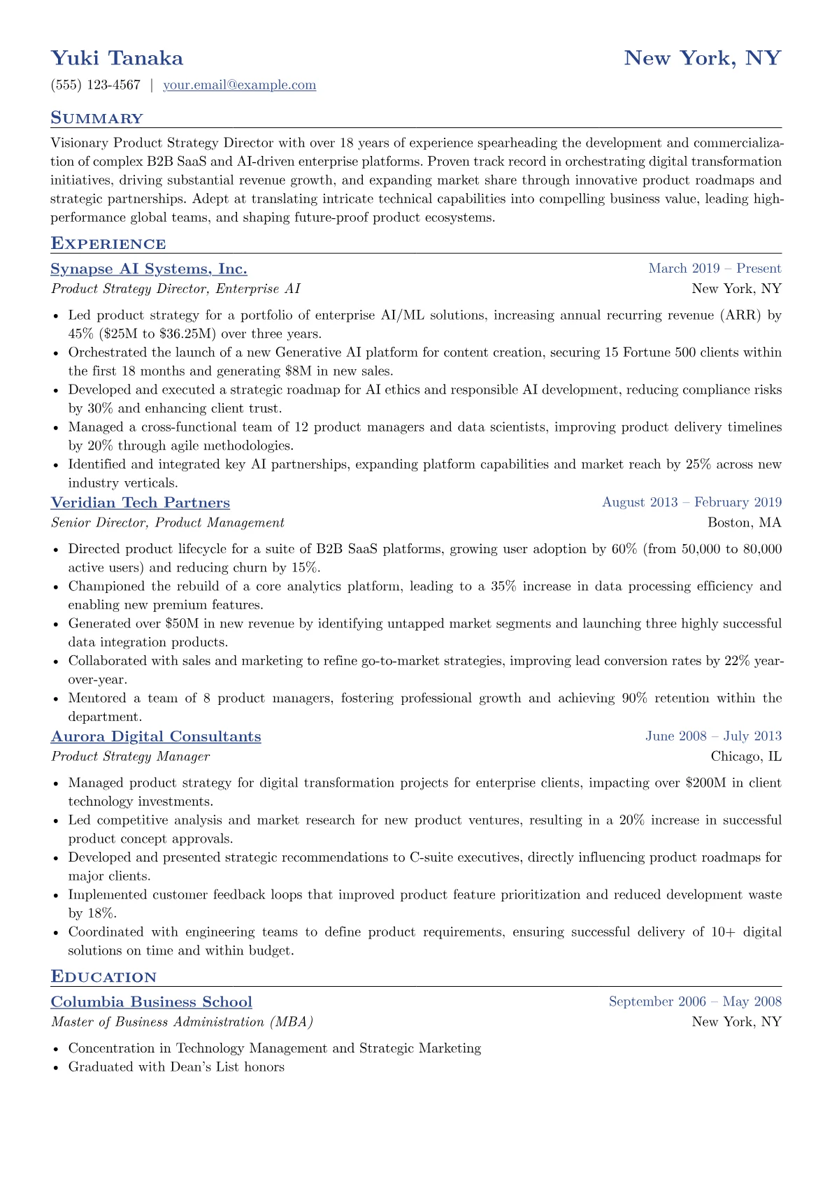 Product Leadership version - Page 1