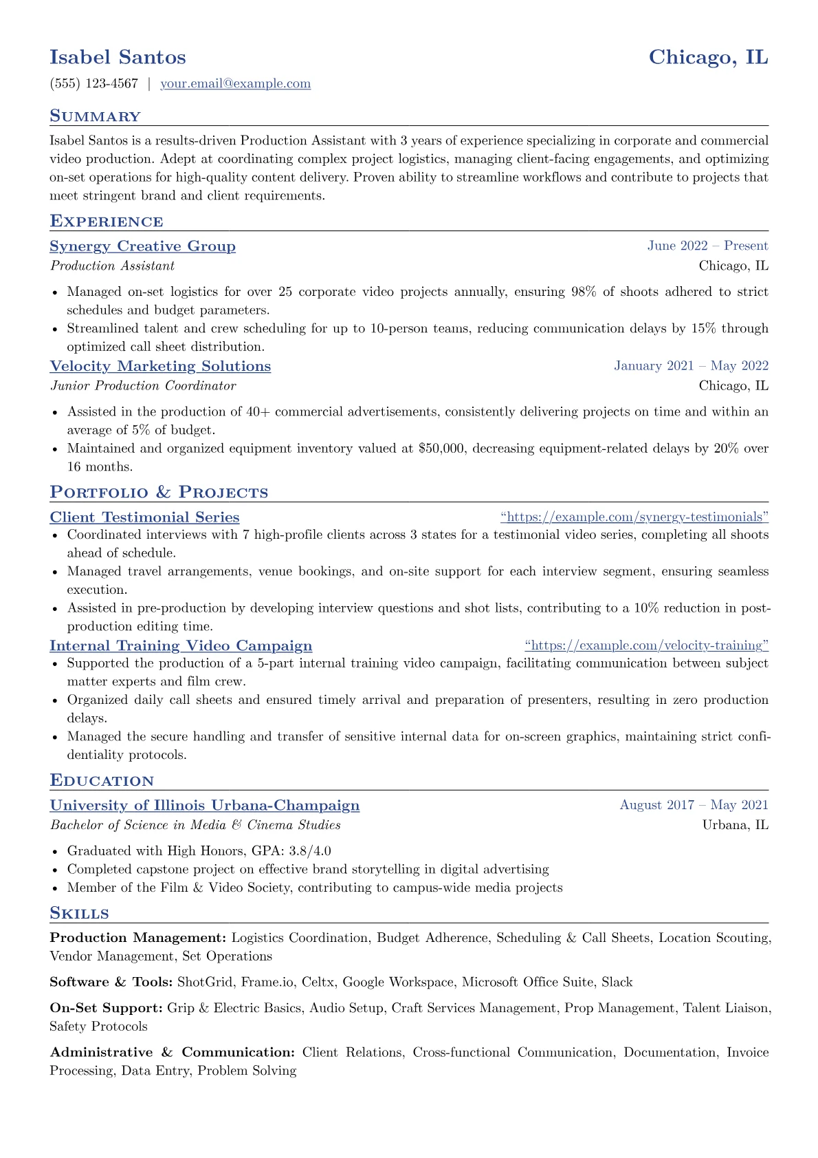 Production Management version - Page 1