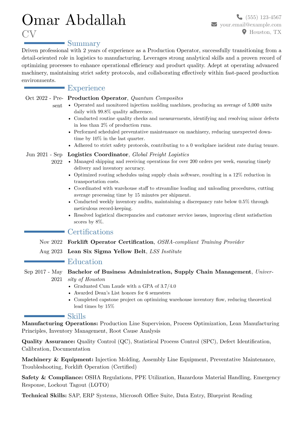 Career changer version - Page 1