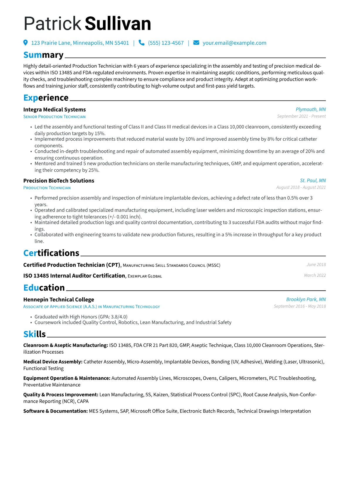 Medical Device version - Page 1