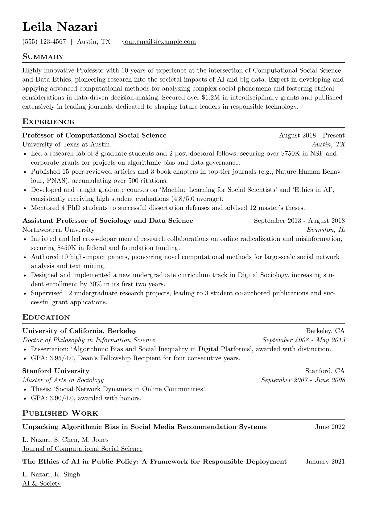 Professor Leila Nazari version - Page 1