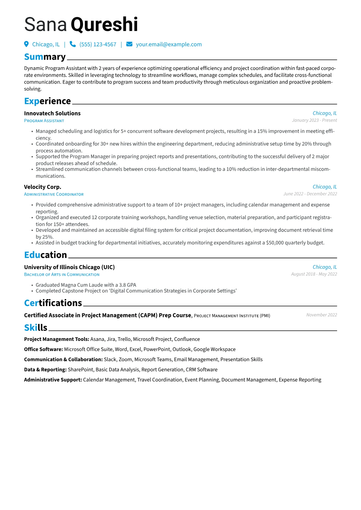 Program Assistant version - Page 1