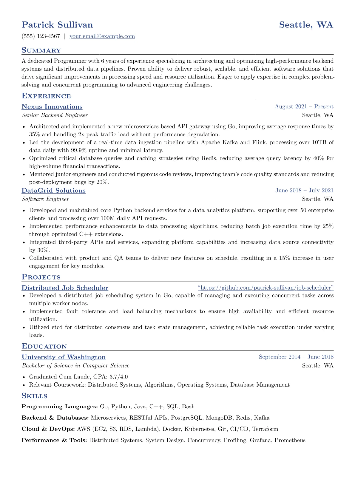 Backend & Distributed version - Page 1