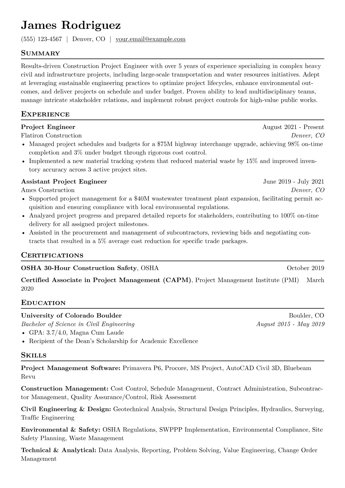 Heavy Civil version - Page 1