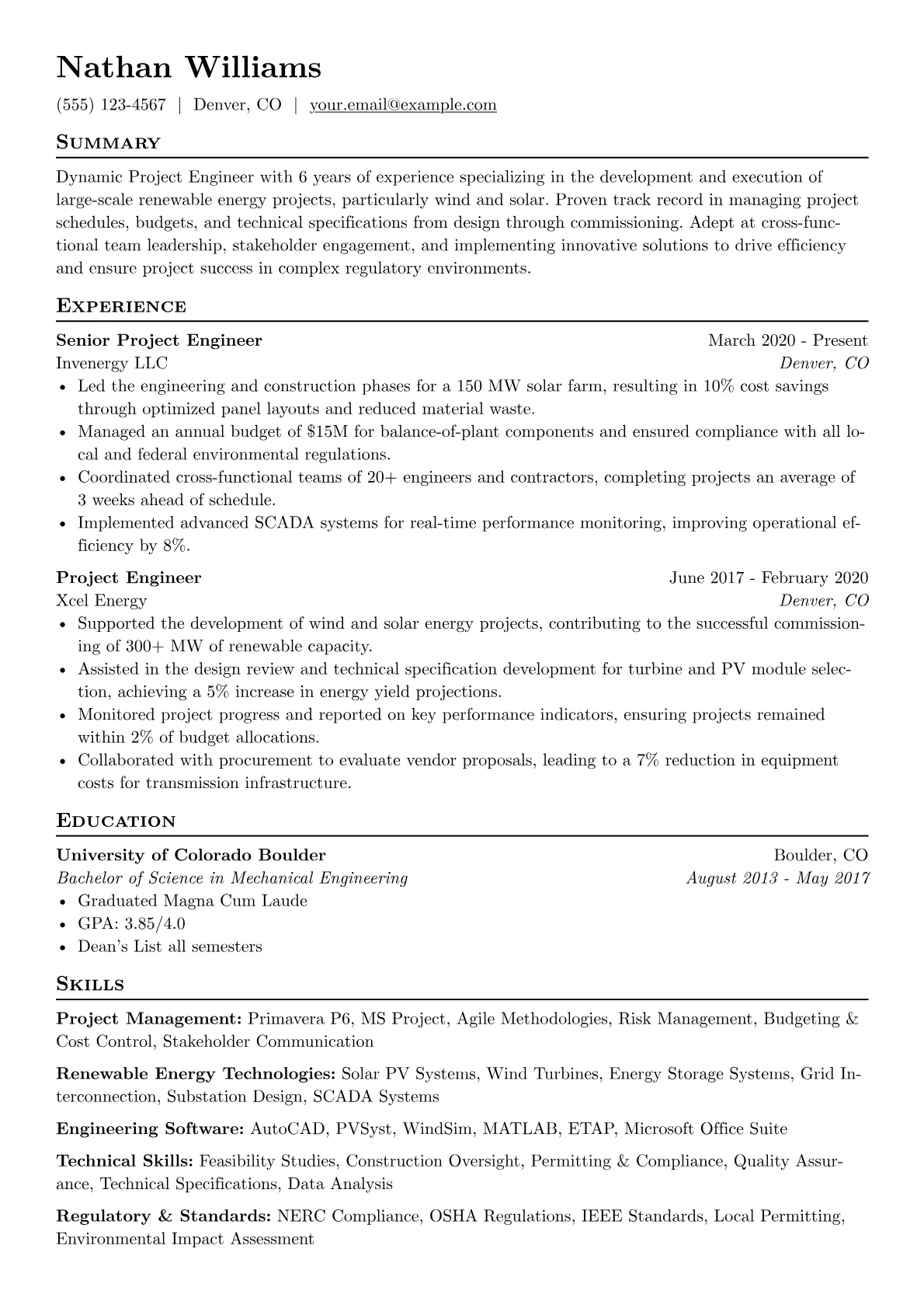 Project Engineer version - Page 1