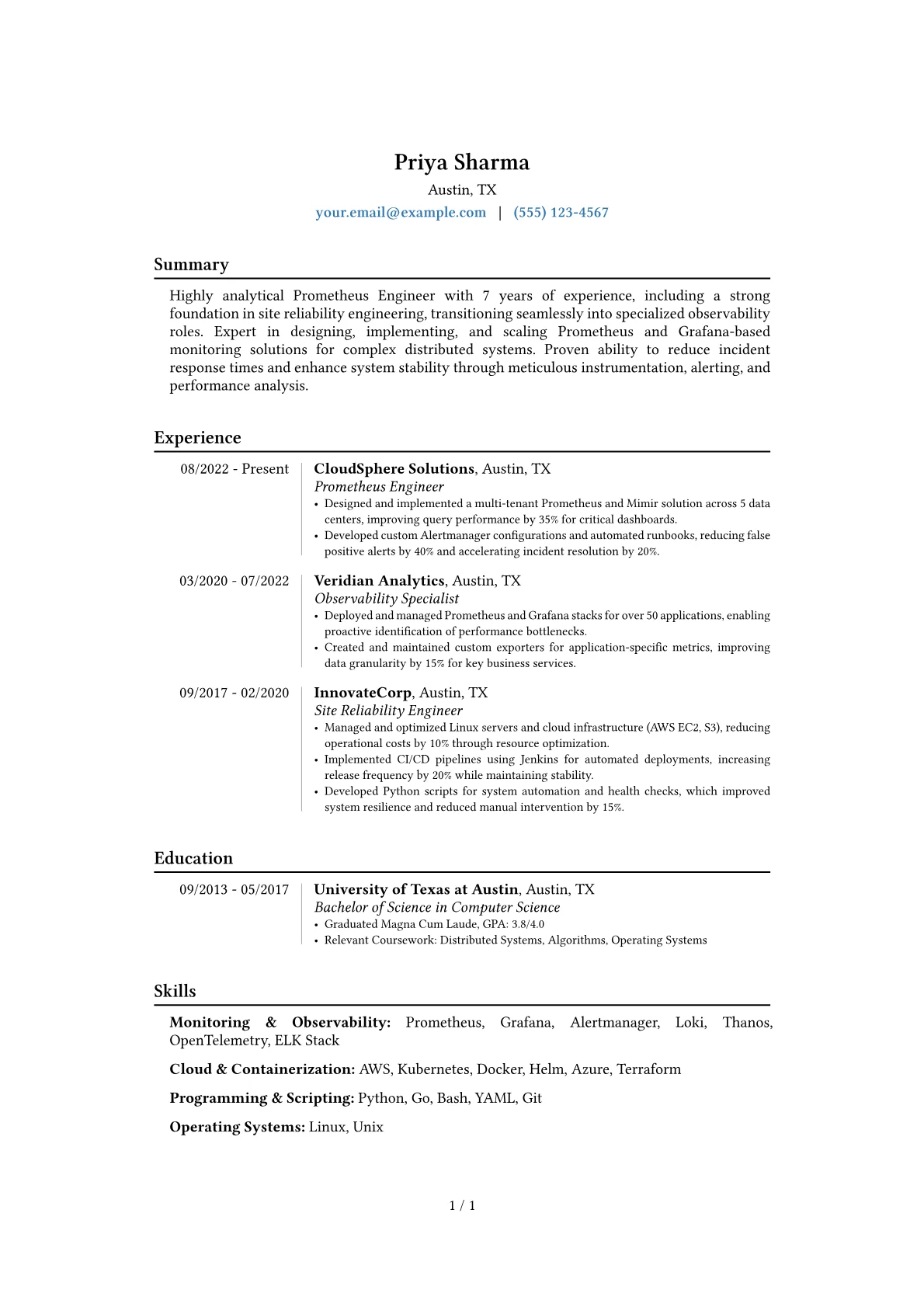 Career changer version - Page 1