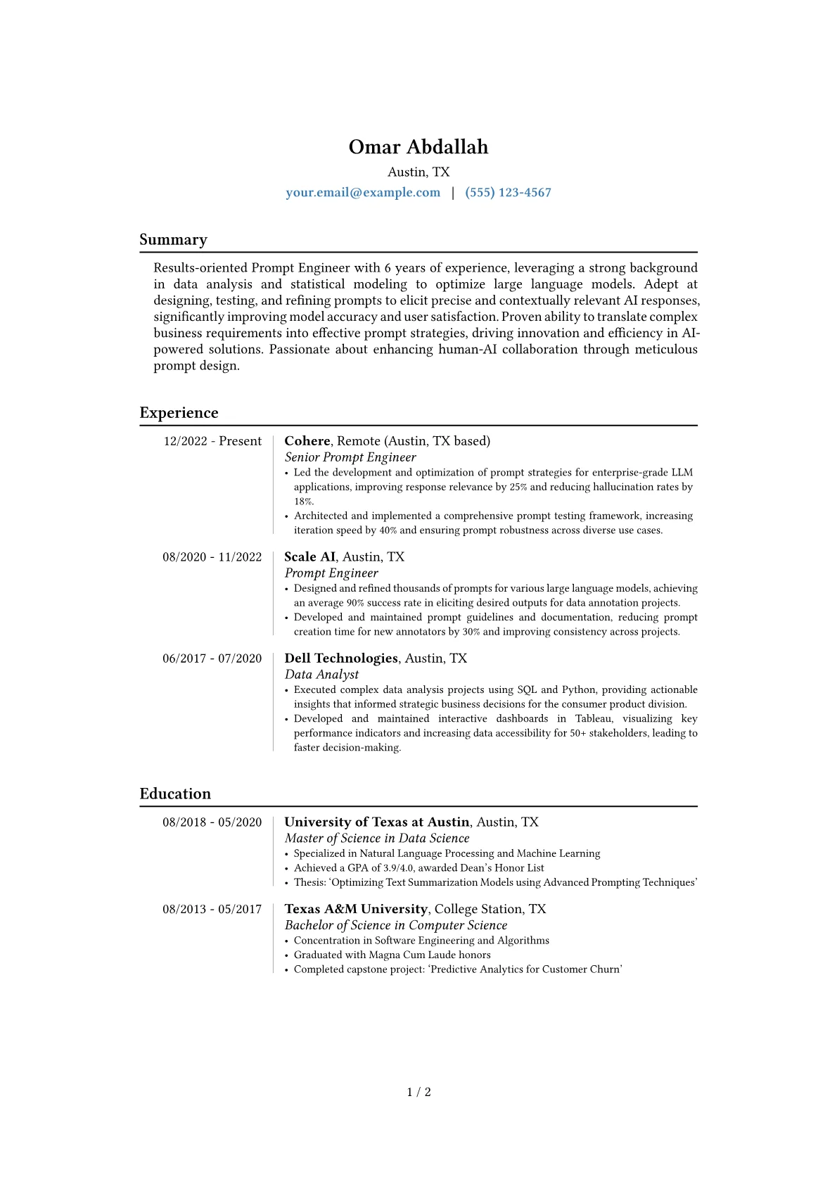 Career changer version - Page 1