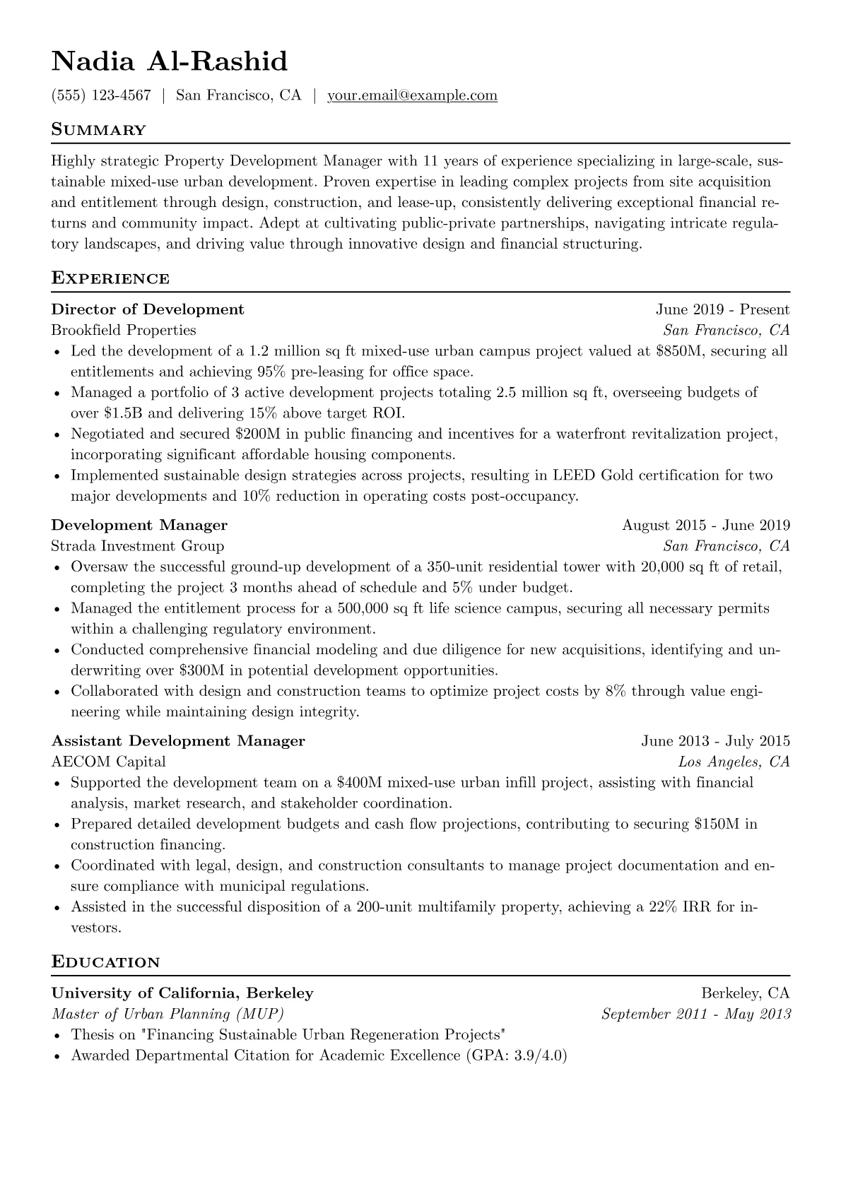 Development & Project version - Page 1