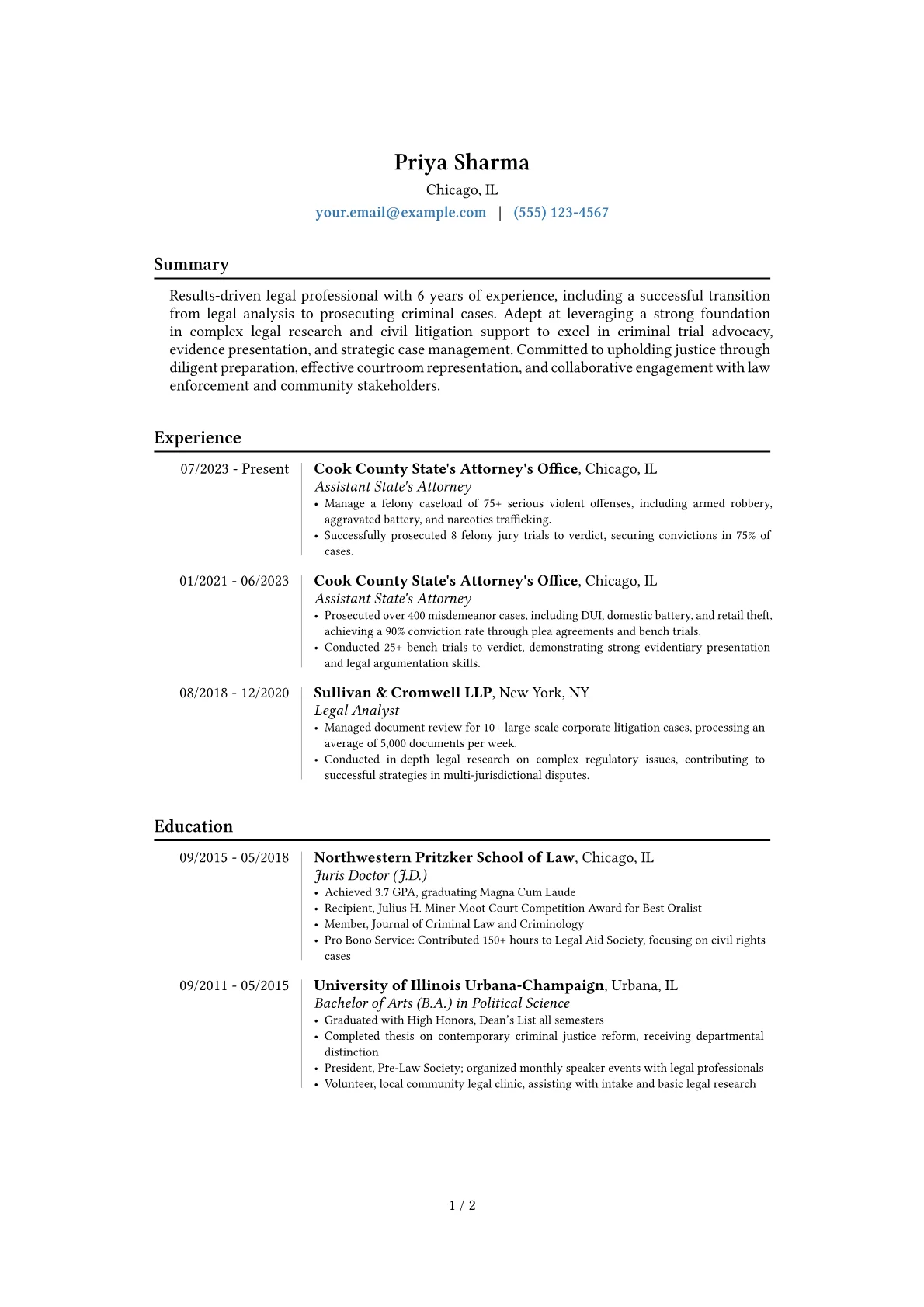 Career changer version - Page 1