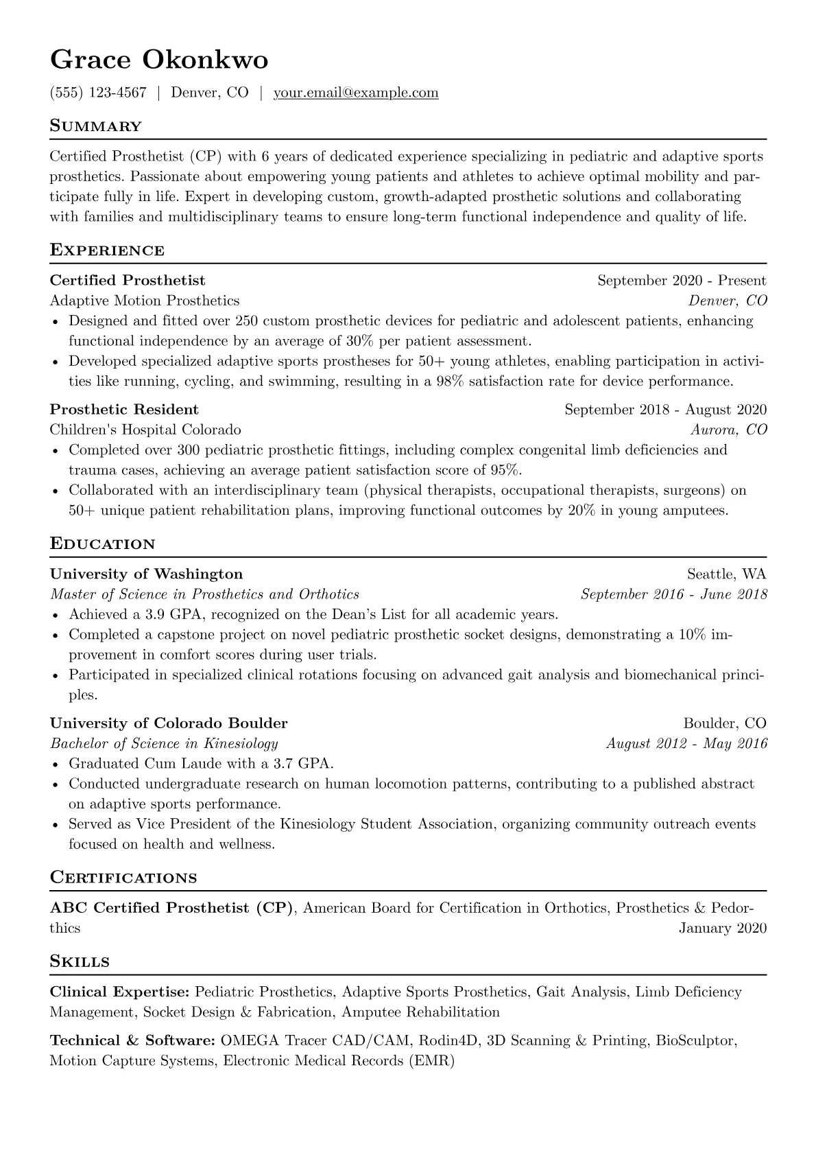 Clinical Expertise version - Page 1