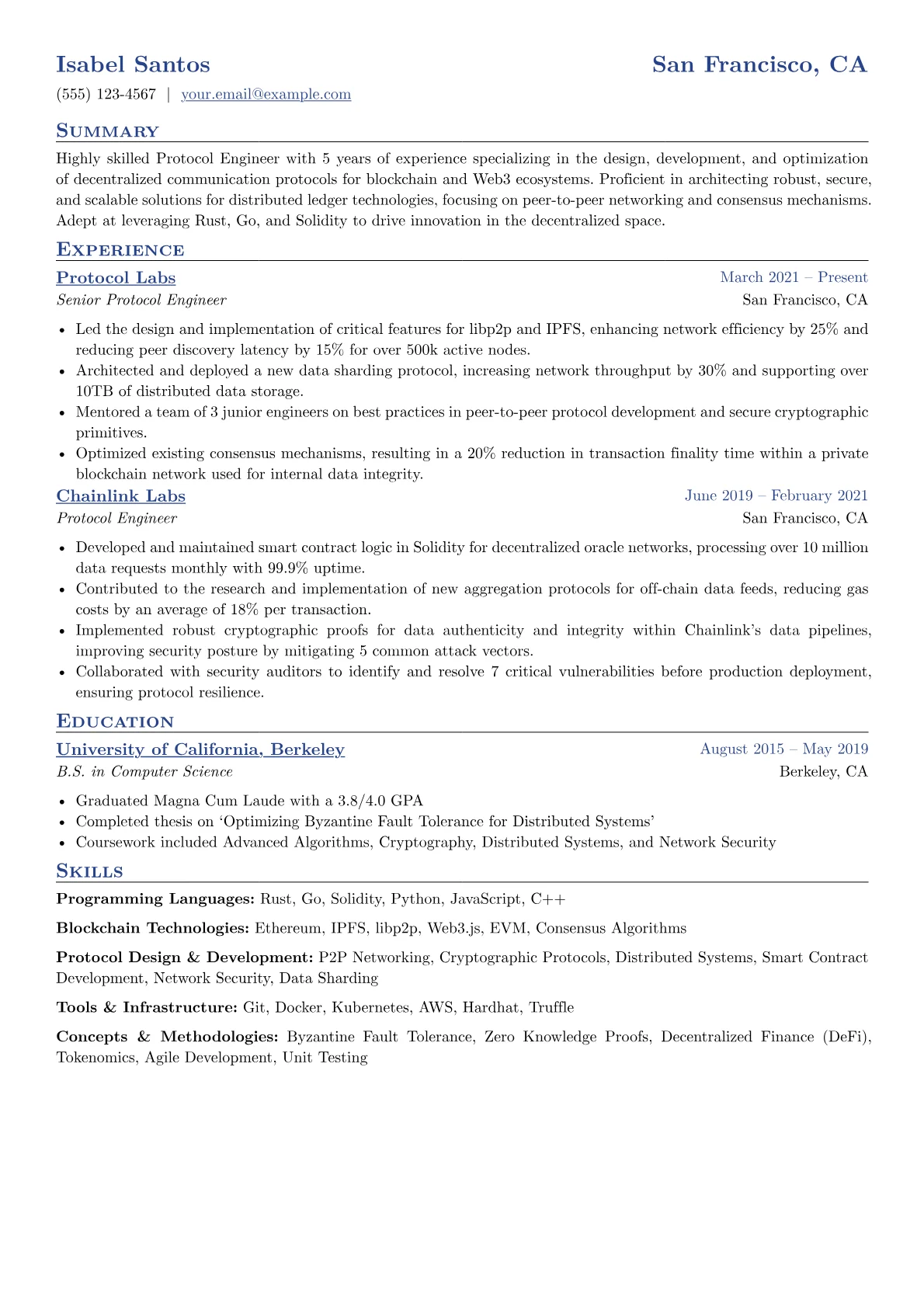 Blockchain Protocol version - Page 1