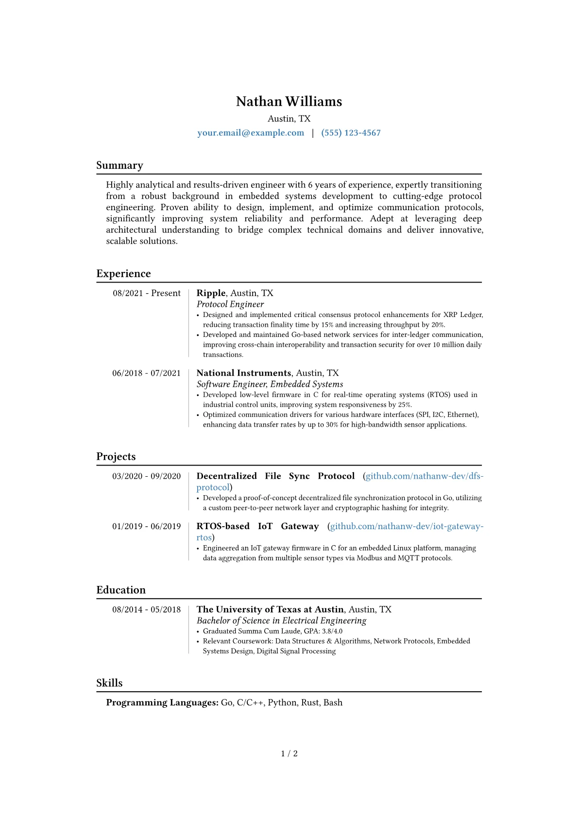 Career changer version - Page 1