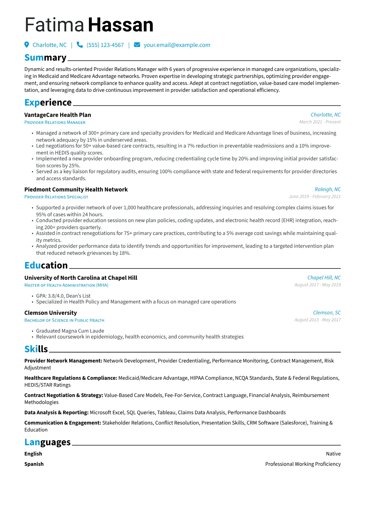 Provider Relations version - Page 1