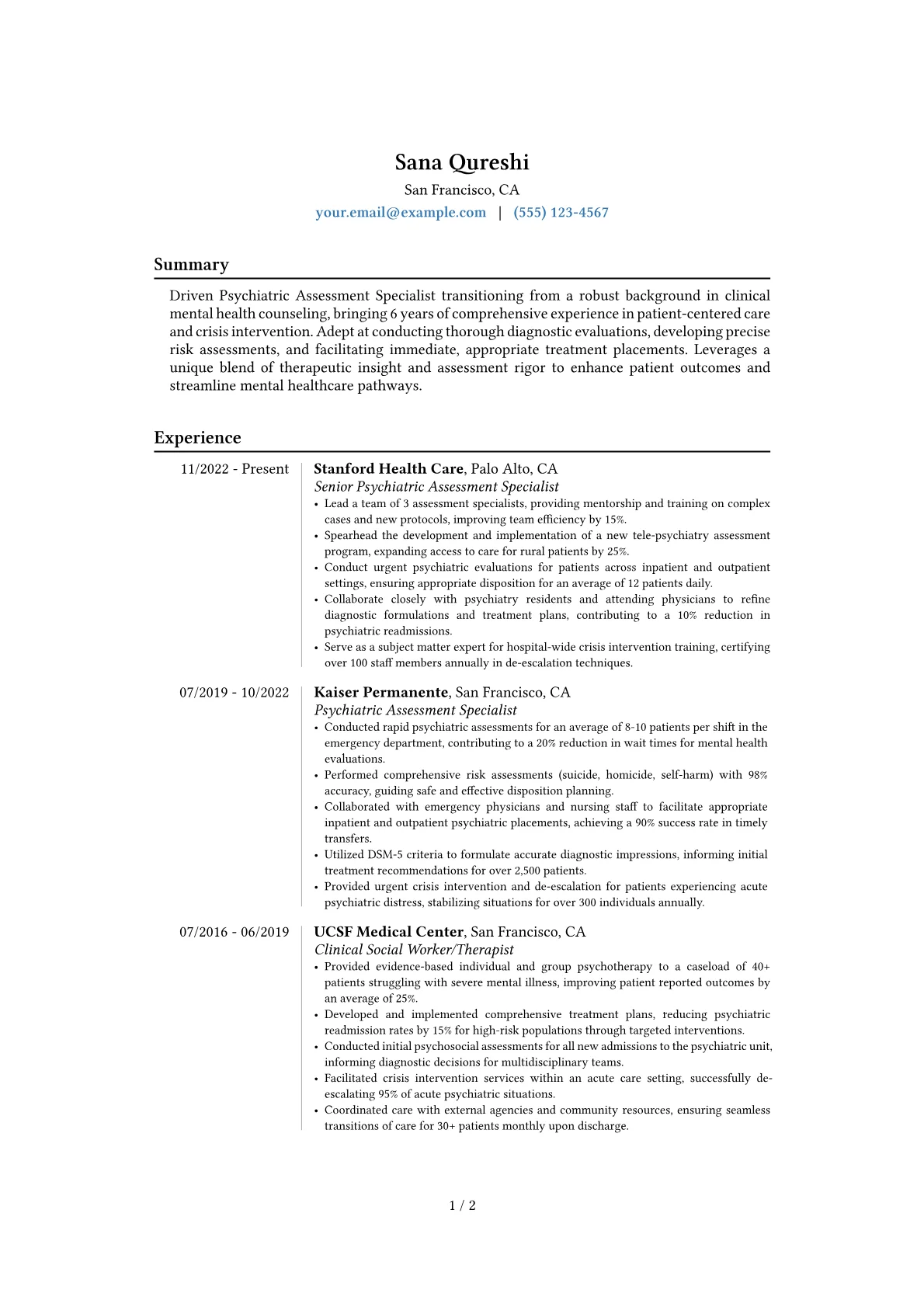 Career changer version - Page 1