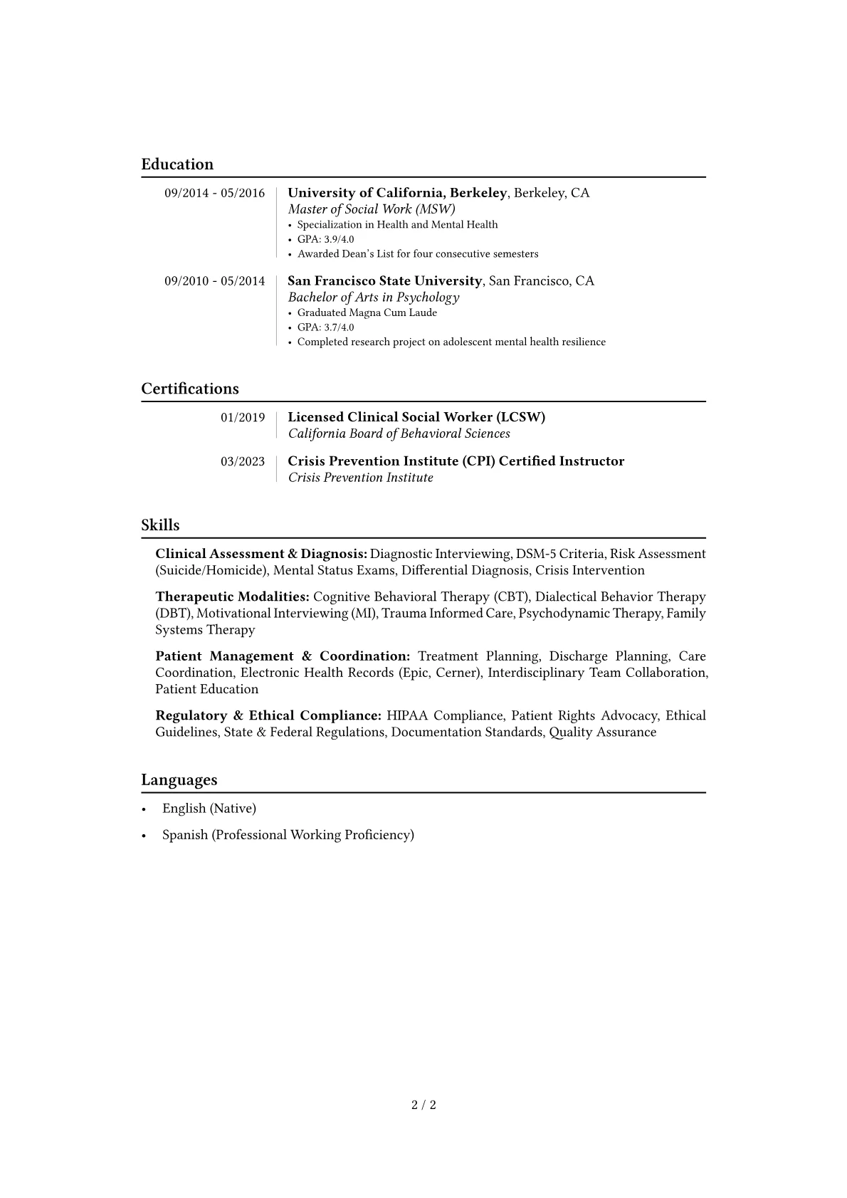 Career changer version - Page 2