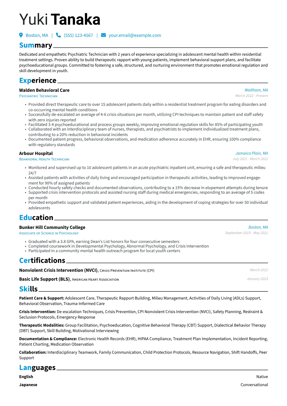 Patient Care & Support version - Page 1