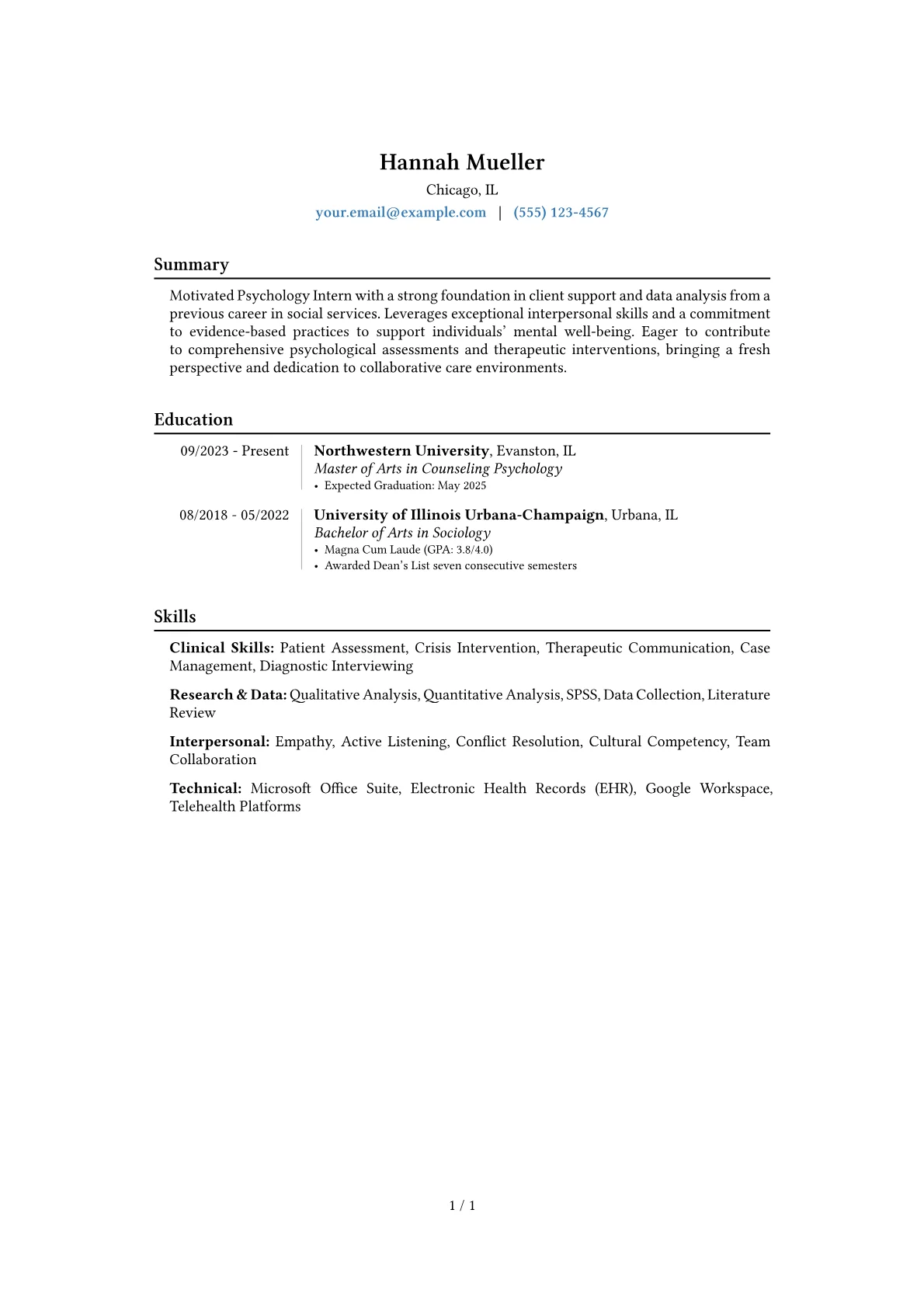 Career changer version - Page 1