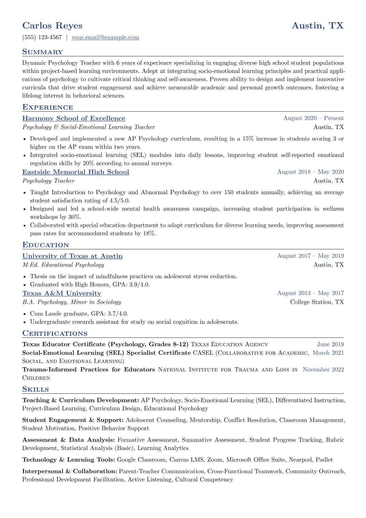 Alternative Education version - Page 1