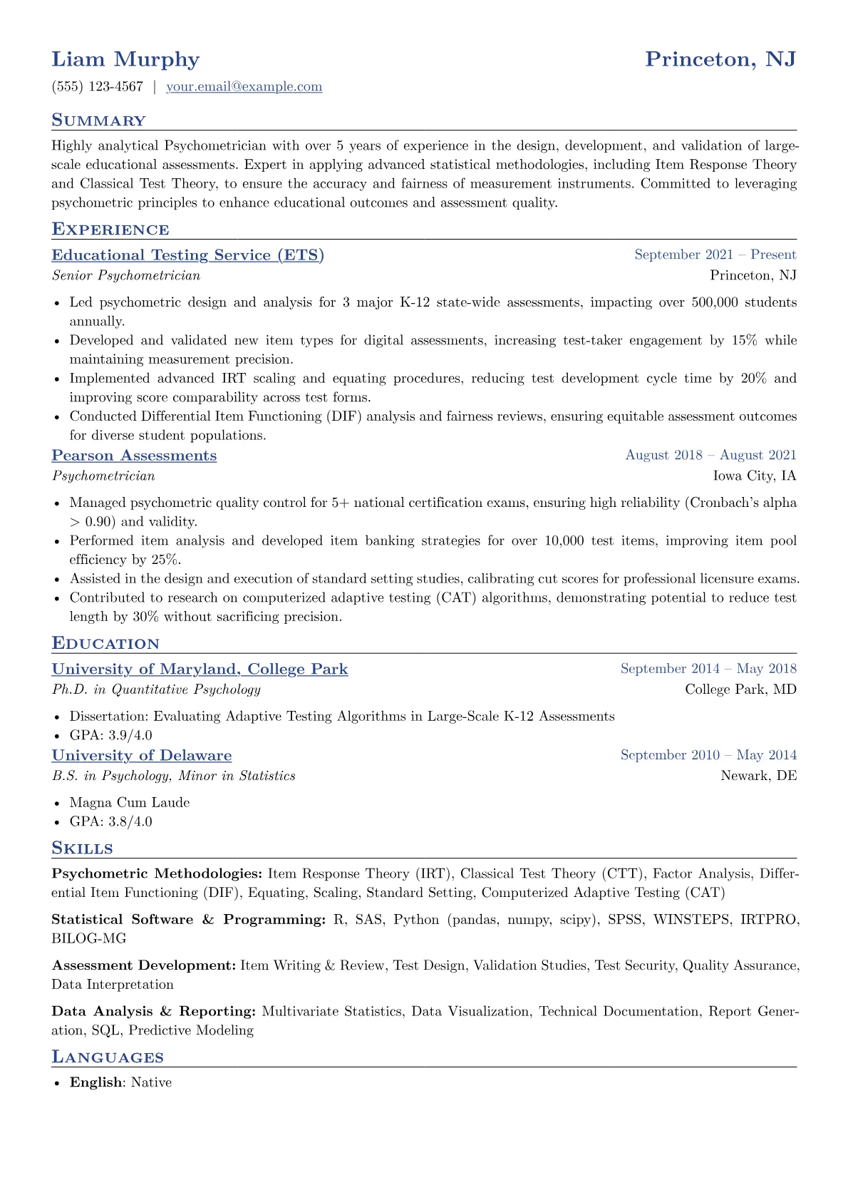 Educational Assessment version - Page 1