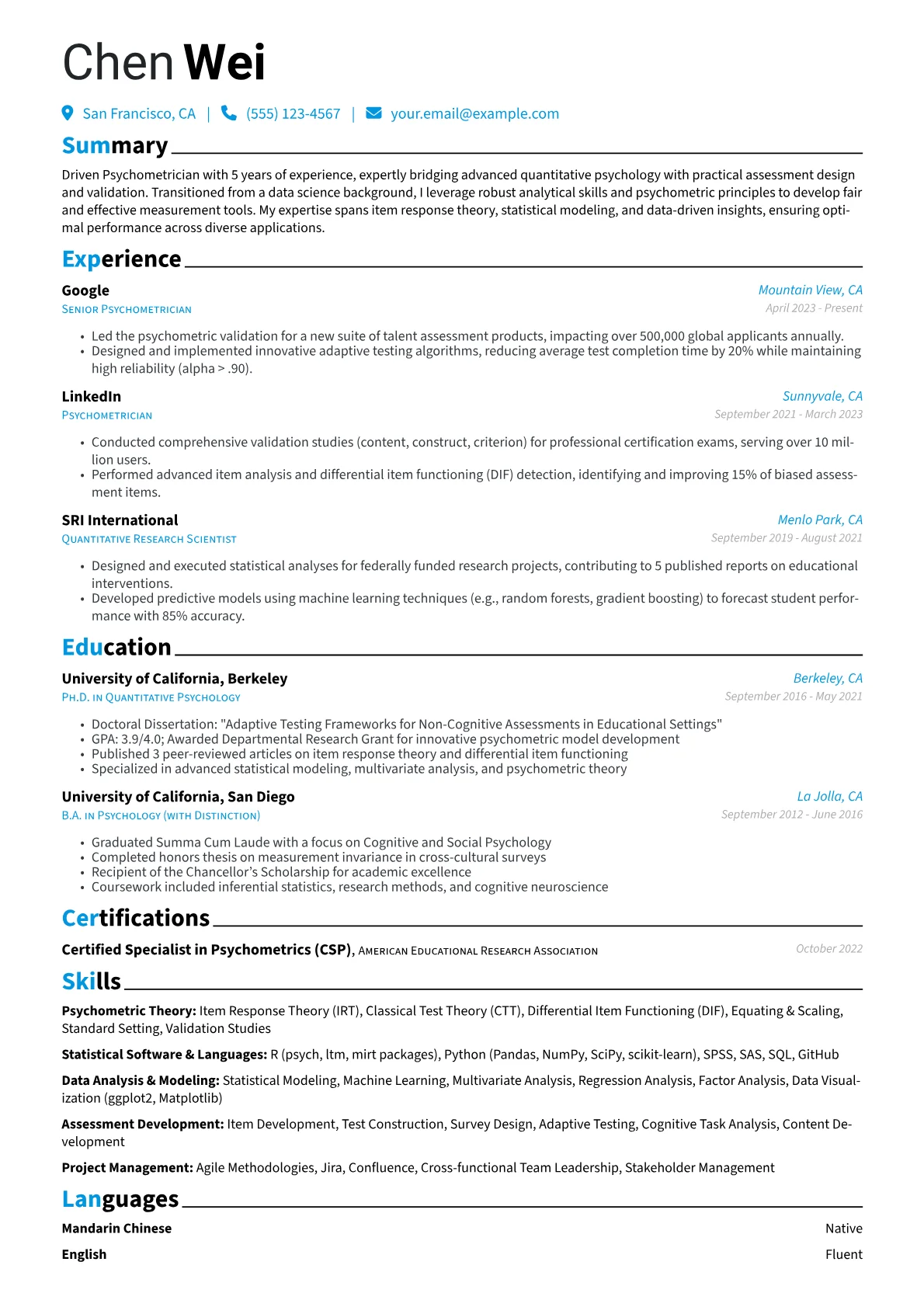 Career changer version - Page 1