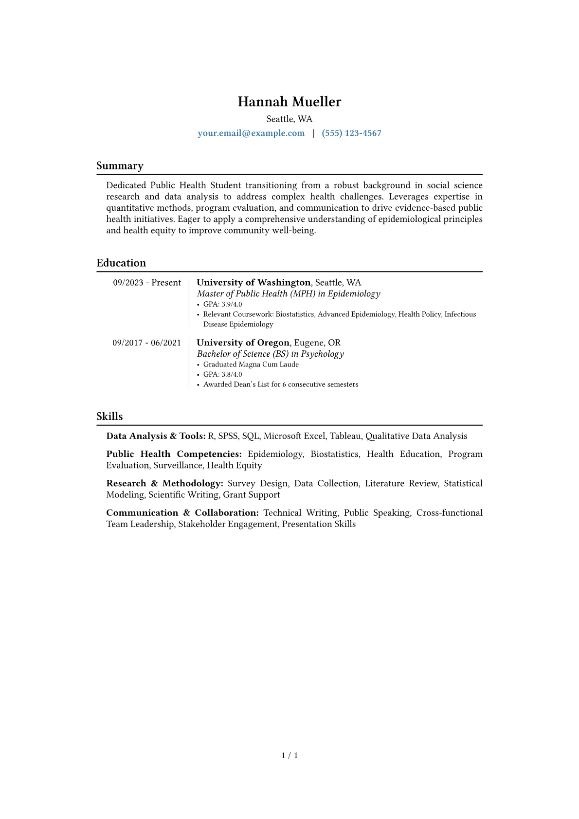 Career changer version - Page 1