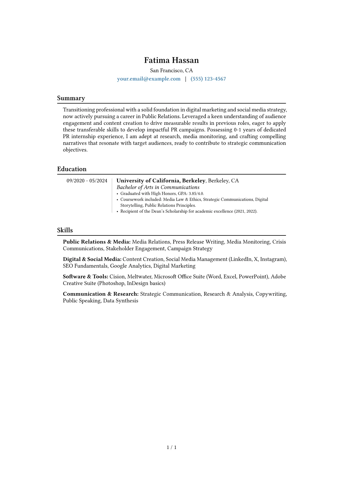 Career changer version - Page 1