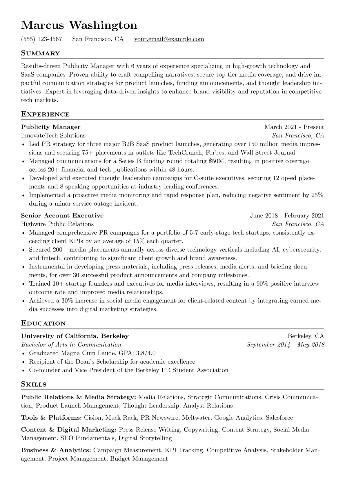Public Relations & Media version - Page 1