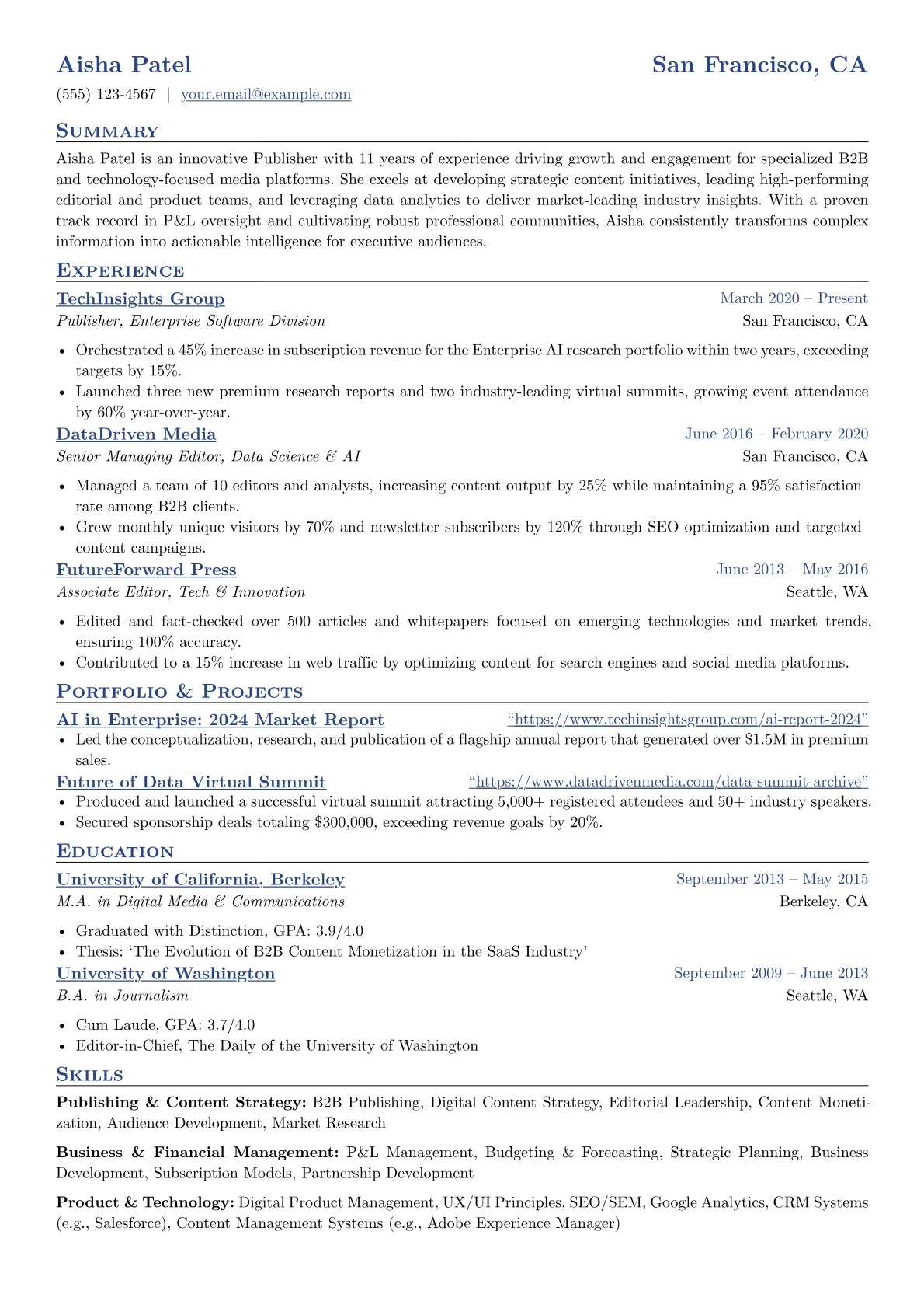 B2B Tech & Industry version - Page 1