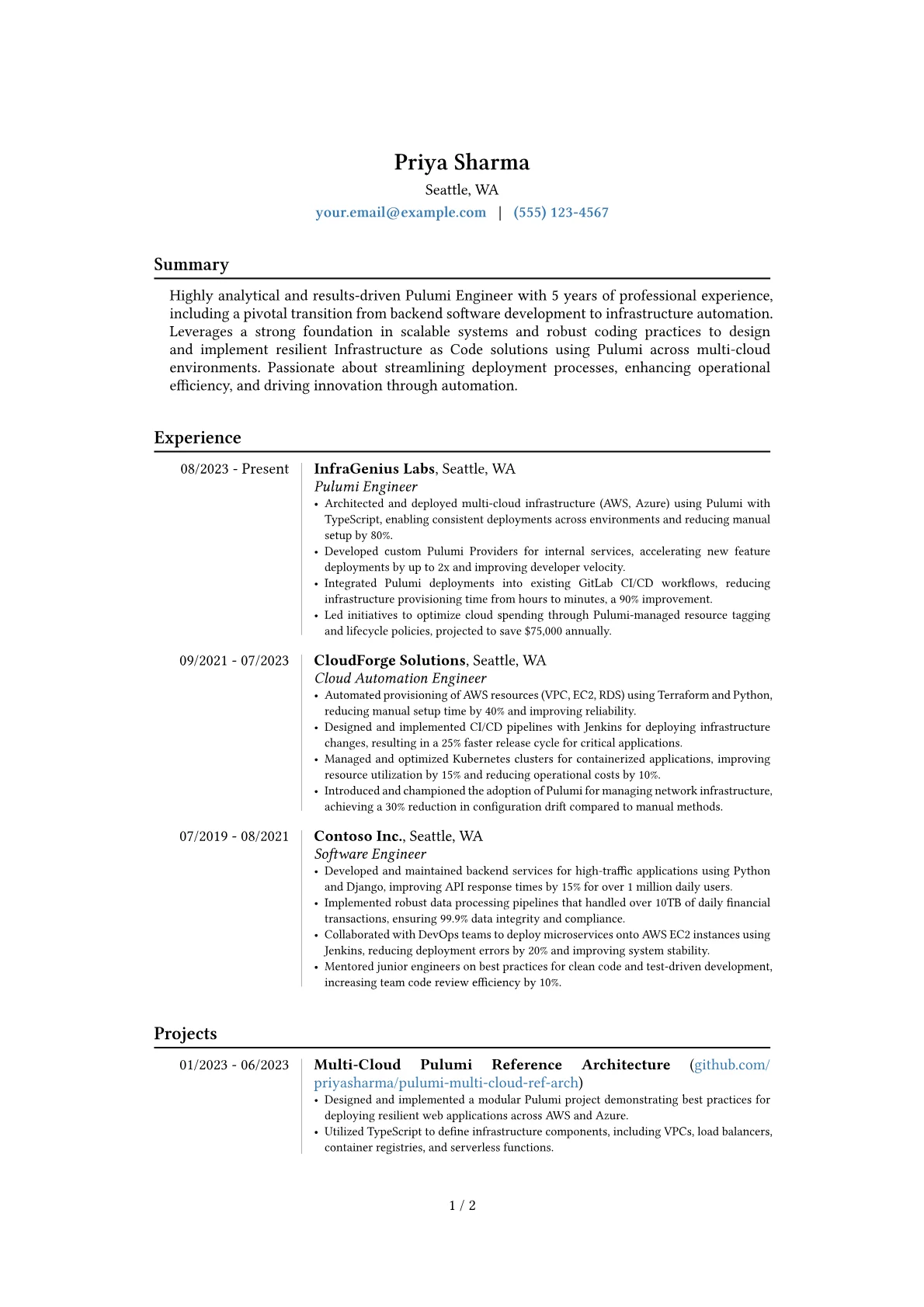 Career changer version - Page 1