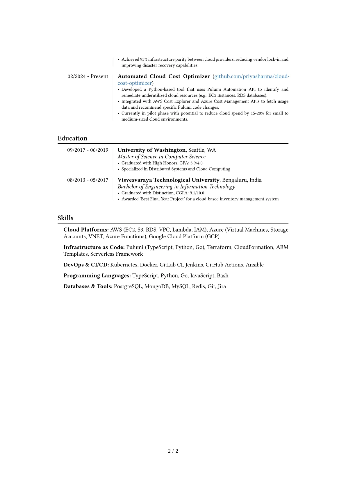 Career changer version - Page 2