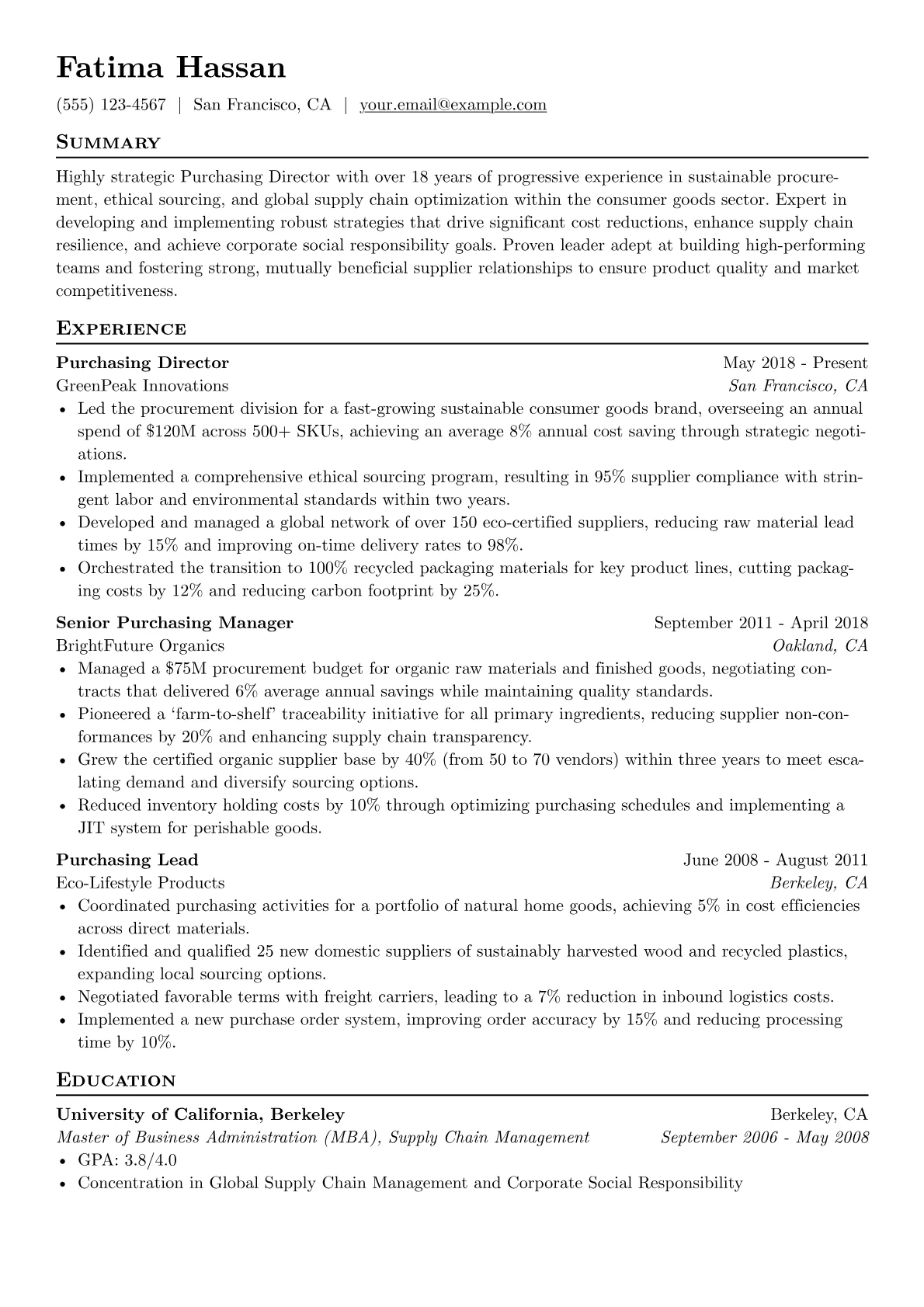 Sustainable Sourcing version - Page 1