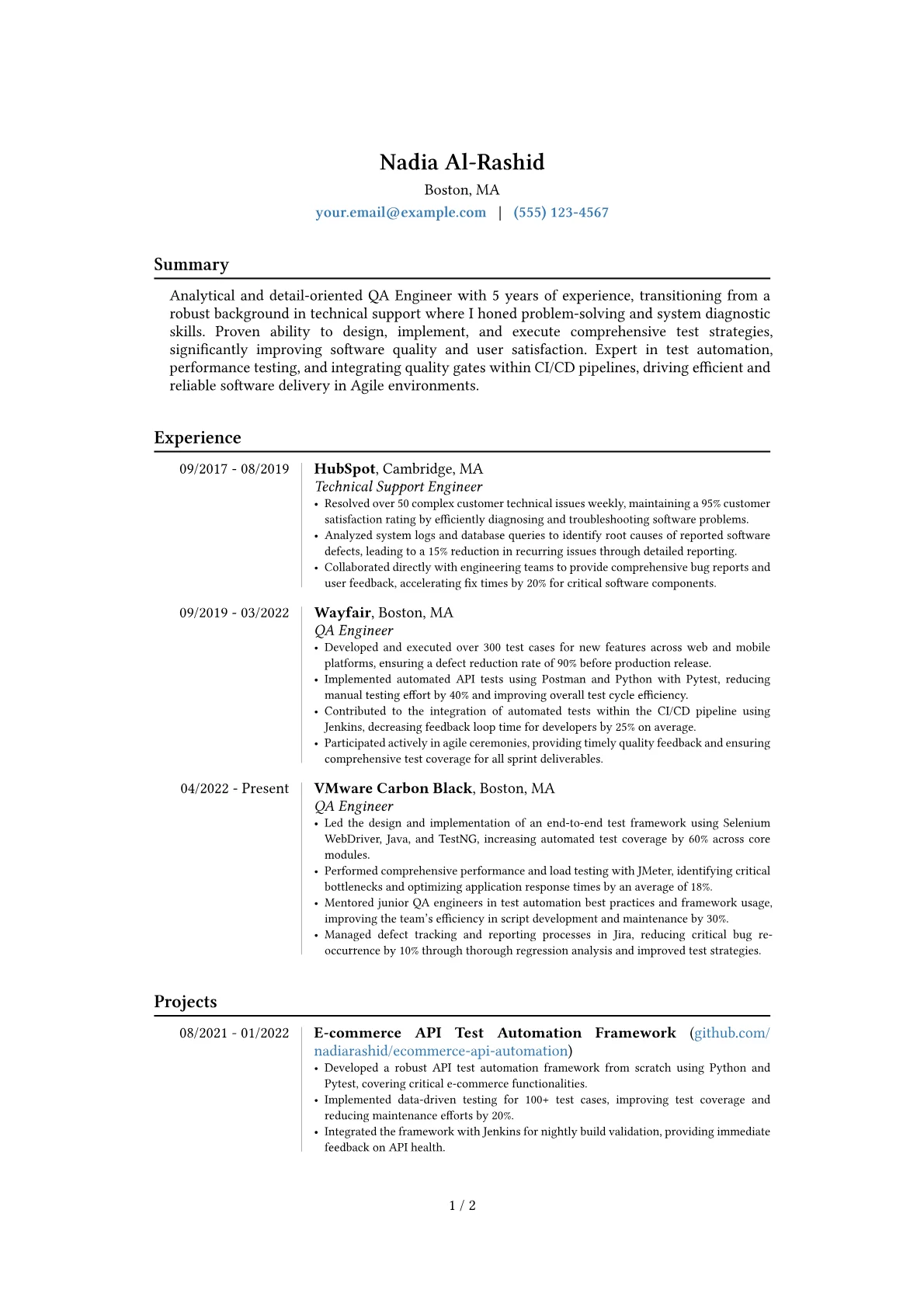 Career changer version - Page 1