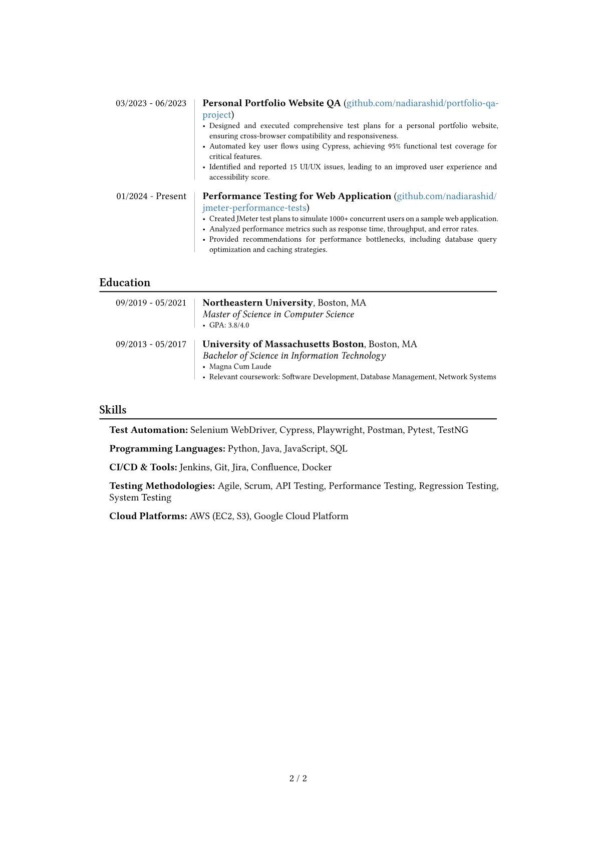 Career changer version - Page 2