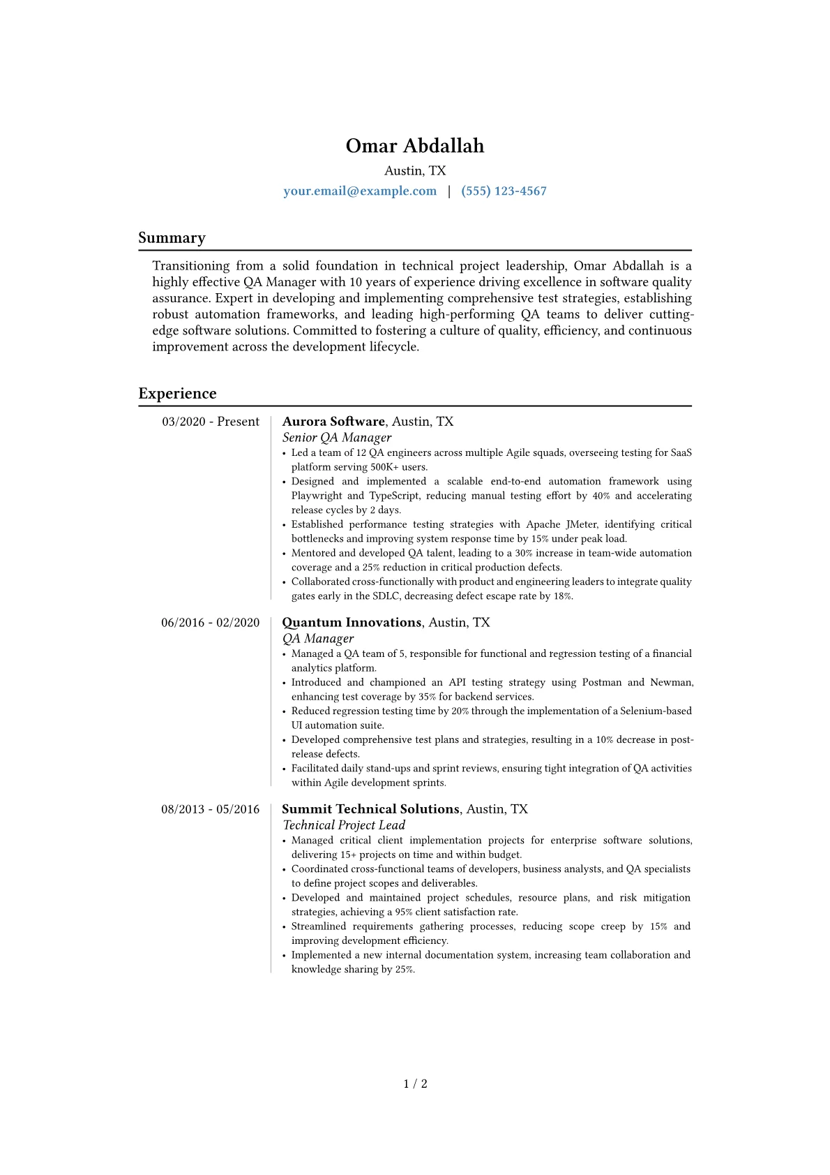 Career changer version - Page 1