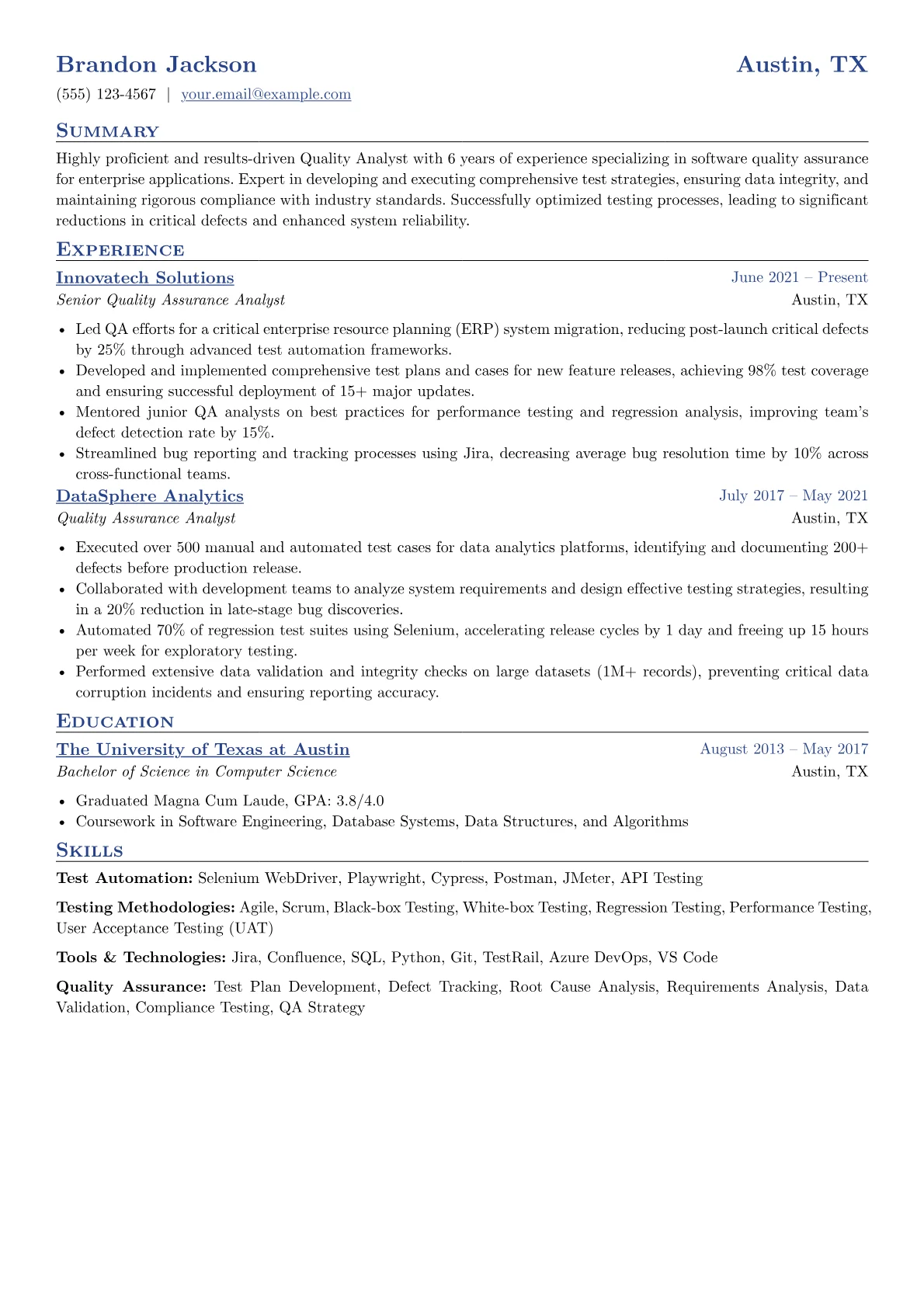 Software Quality version - Page 1